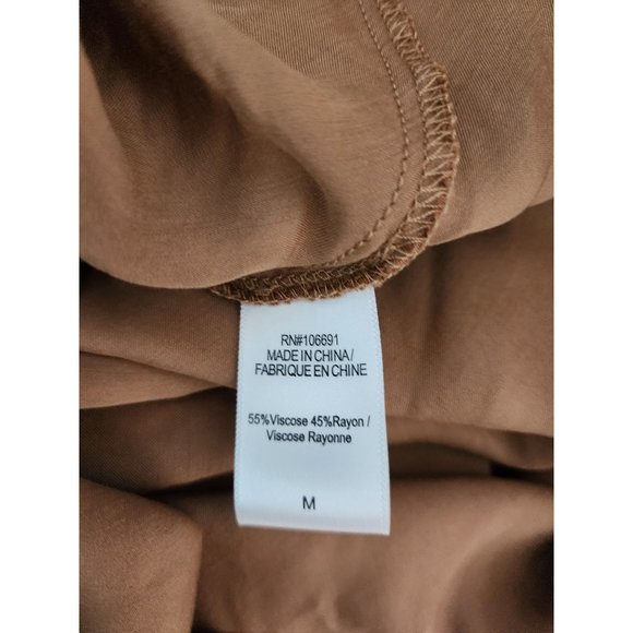 Young Fabulous & Broke NWT Brown Drape Slip Dress YFB Medium - Picture 6 of 6